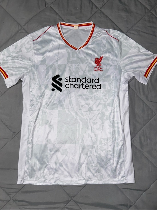 Other - Liverpool FC White Away Jersey with Red Crest